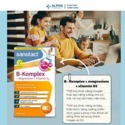 Alternative view of Viên Uống Bổ Sung Vitamin B-Complex + Magie + D3 Sanotact – Hộp 40 Viên