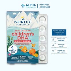 Nordic Naturals Children’s DHA Kẹo Dẻo DHA Vị Trái Cây Hỗ Trợ Não Bộ, Tăng Đề Kháng Cho Trẻ Từ 3 Tuổi - 30 Viên