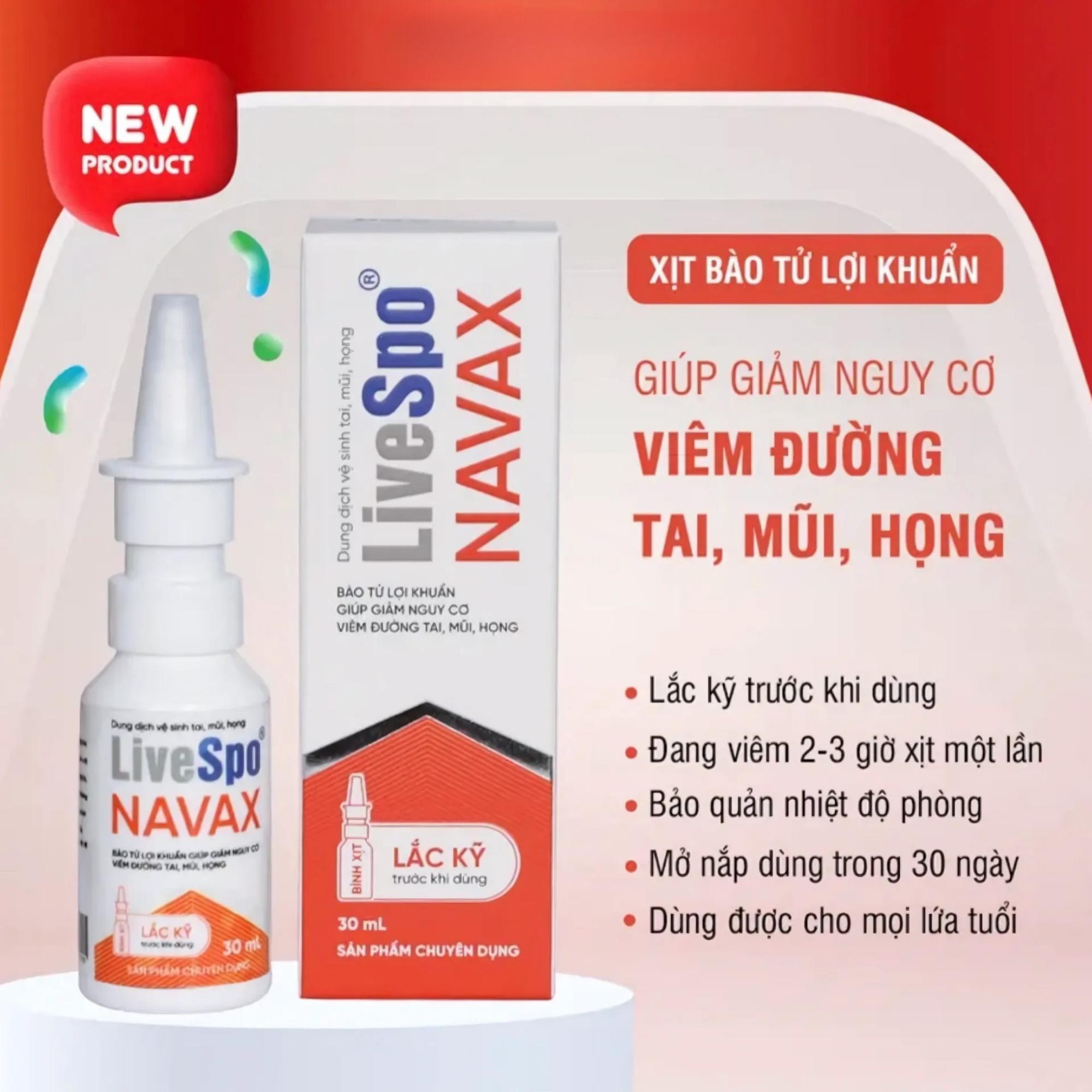 Dung Dịch Vệ Sinh Tai Mũi Họng LiveSpo Navax - 20ml - Image 3