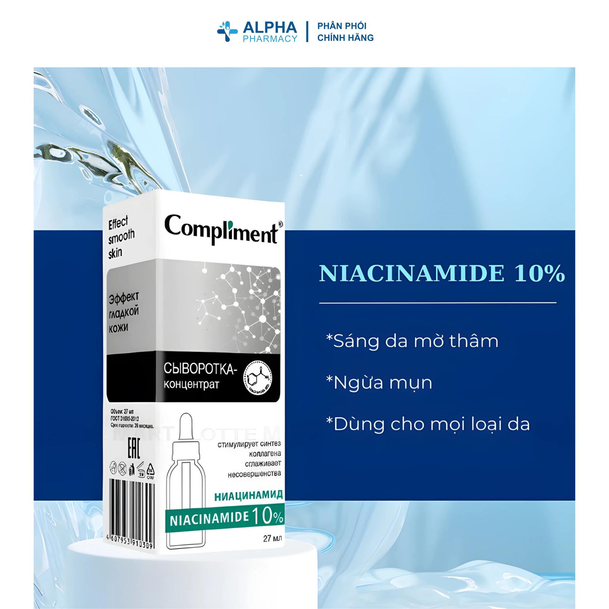 Tinh Chất Compliment Niacinamide 10% Effect Smooth Skin - 27ml - Image 3