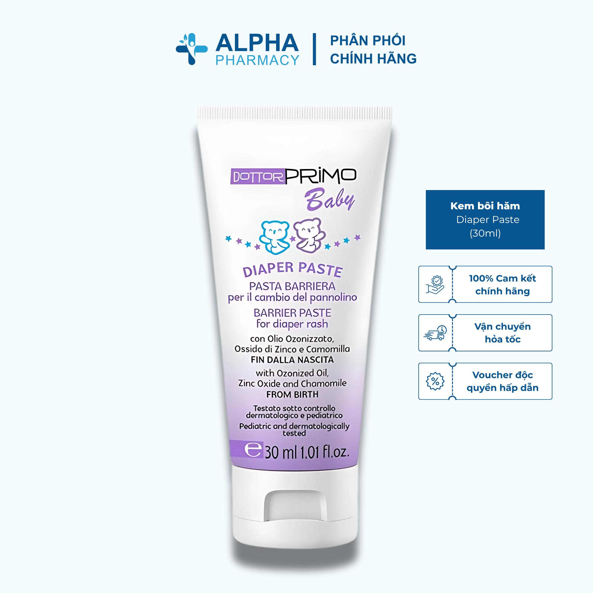 Kem Bôi Hăm DottorPrimo Diaper Paste Làm Dịu Vùng Mông Cho Bé - 30ml