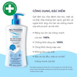 Alternative view of Gel Tắm Neutraderm Neutraderm 3 In 1 Gentle Cleansing Gel Hair Face & Body Dịu Nhẹ Cho Tóc Mặt & Cơ Thể – 100ml/200ml/400ml