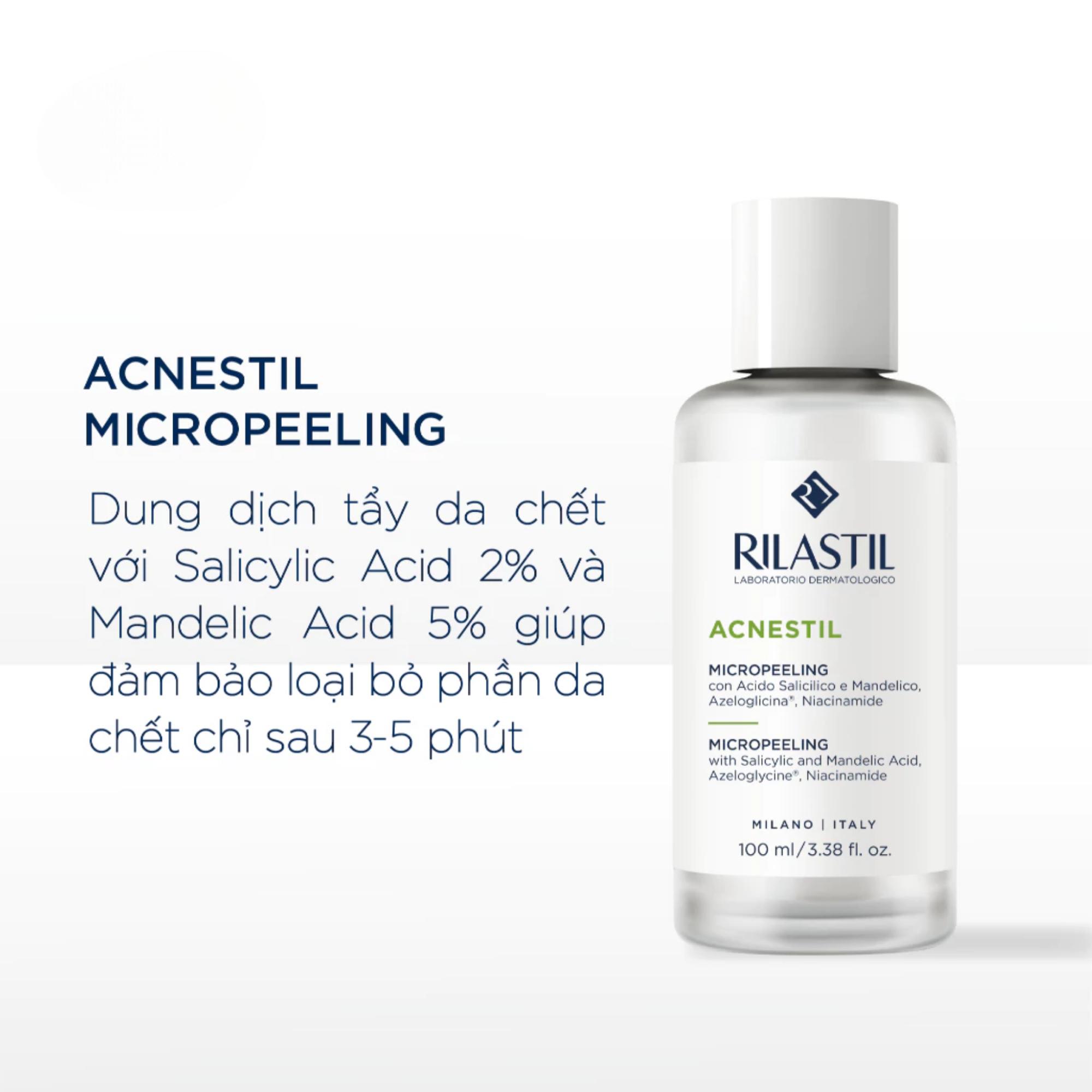 Dung Dịch Tẩy Tế Bào Chết Rilastil Acnestil Micropeeling Cho Da Mụn - 30ml/100ml - Image 2