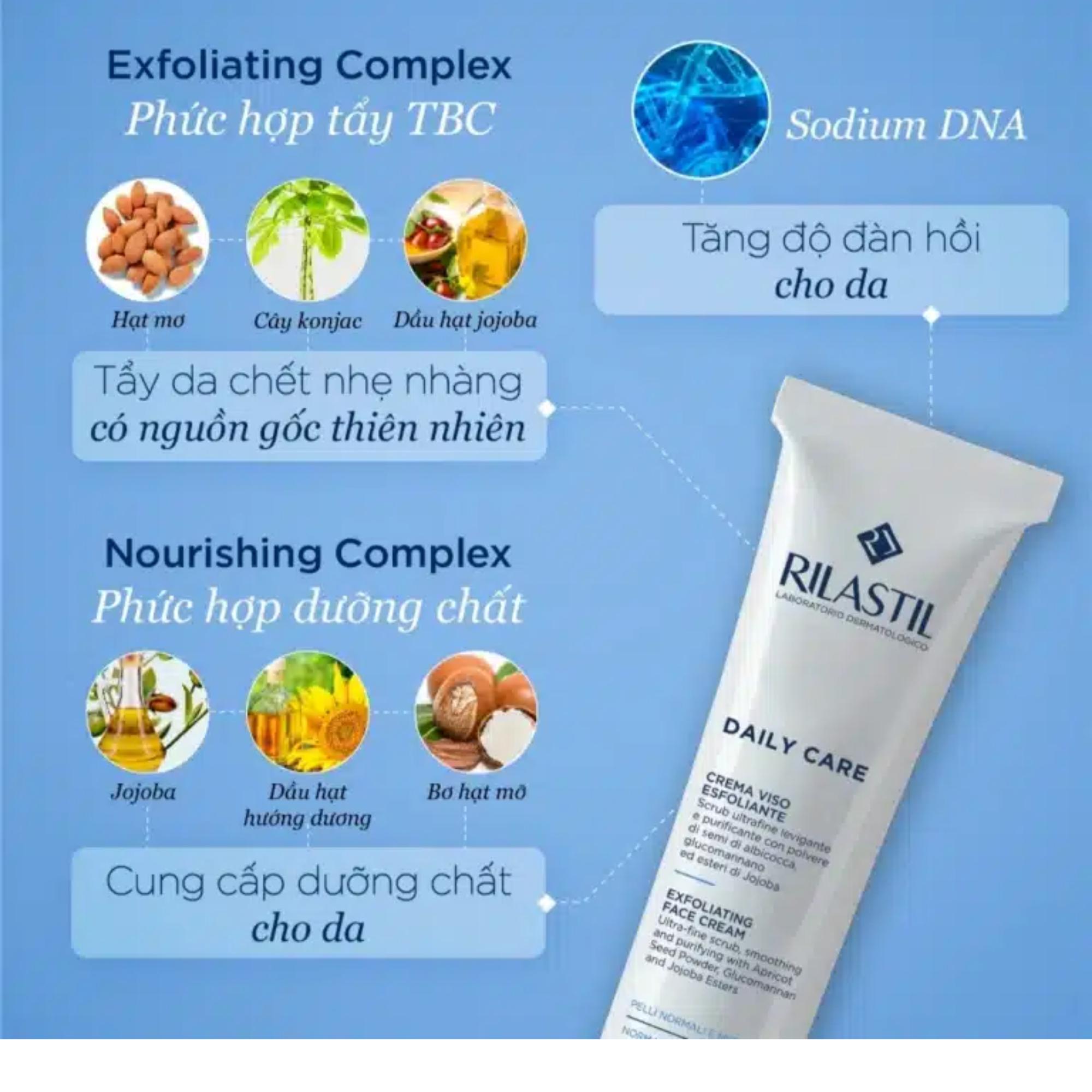 Kem Tẩy Tế Bào Chết Rilastil Daily Care Exfoliating Face Cream - 75ml - Image 3