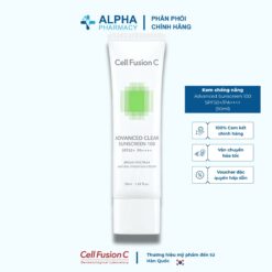 Kem Chống Nắng Cell Fusion C Advanced Sunscreen 100 SPF50+/PA++++ – 50ml (Xanh Lá)