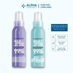 Xịt Khoáng Compliment Aqua Spray 99% Hỗ Trợ Cấp Ẩm, Phục Hồi