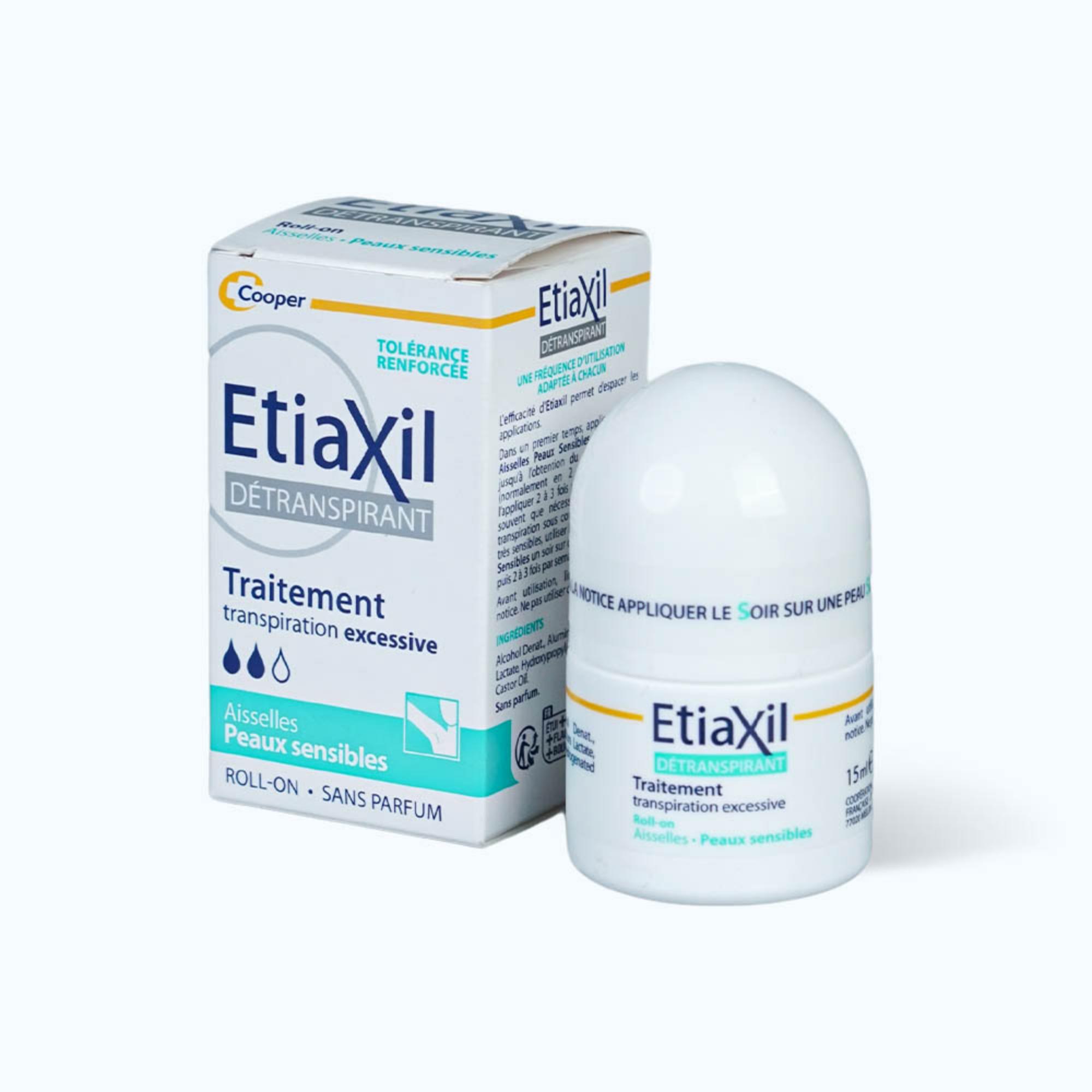 Lăn Khử Mùi Etiaxil Detranspirant Traitement Transpiration Excessive Aisselles Peaux Sensibles Cho Da Nhạy Cảm – 15ml - Image 4