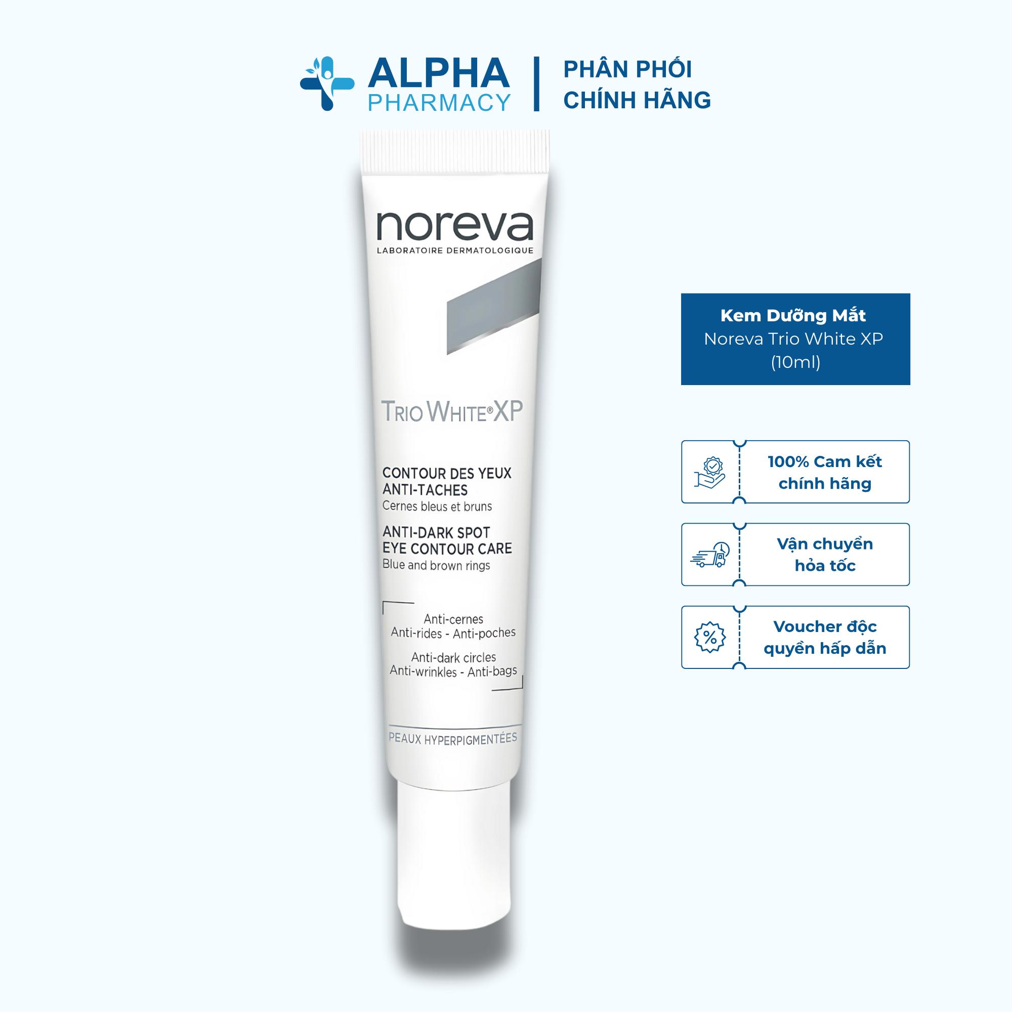 Kem Dưỡng Mắt Noreva Trio White XP Làm Sáng & Giảm Quầng Thâm – 10ml