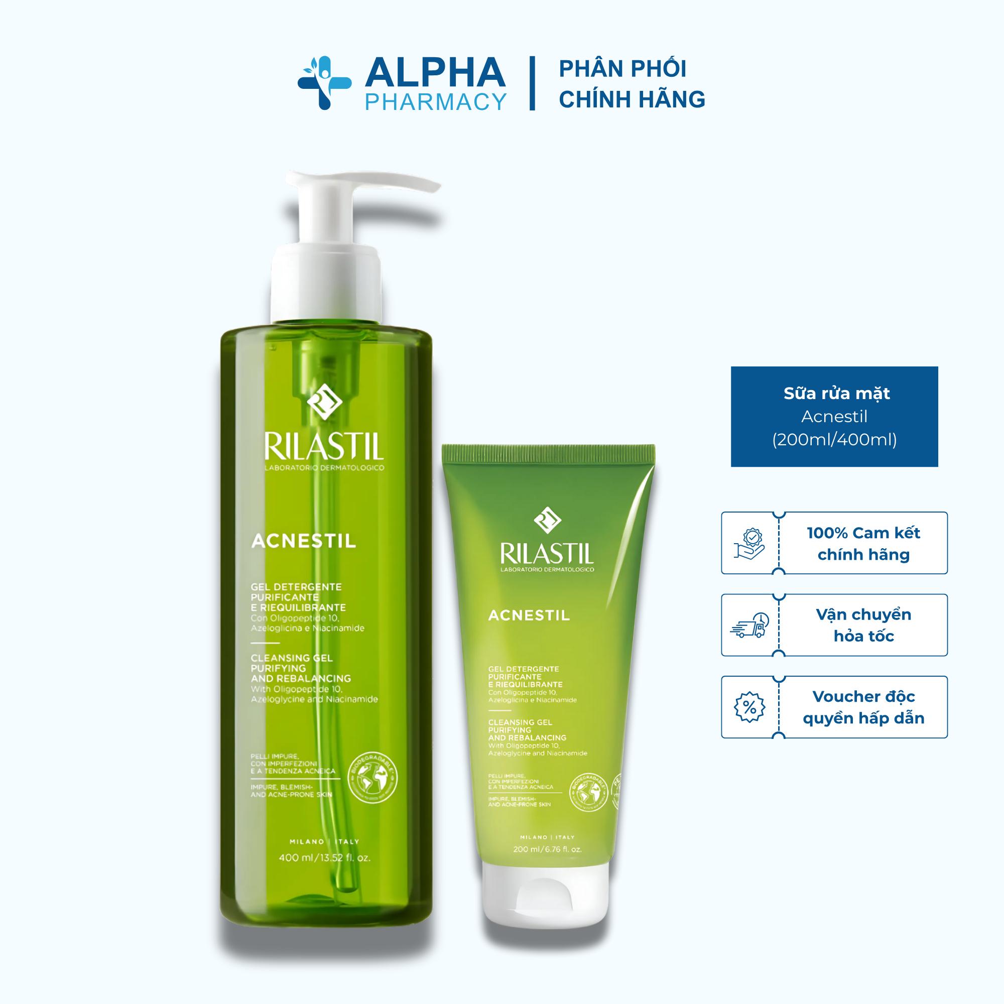 Sữa Rửa Mặt Rilastil Acnestil Dạng Gel Cho Da Mụn - 200ml/400ml