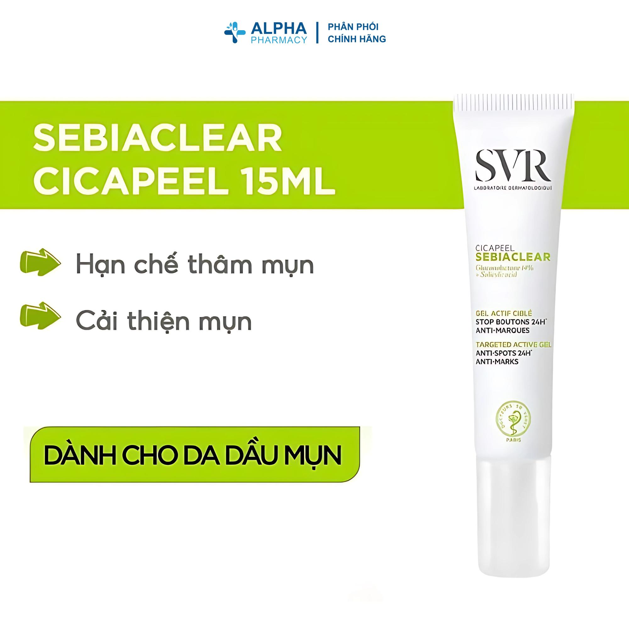 Kem Chấm Mụn SVR Sebiaclear Cicapeel Dạng Gel Giảm Sưng & Làm Khô Mụn – 15ml - Image 2
