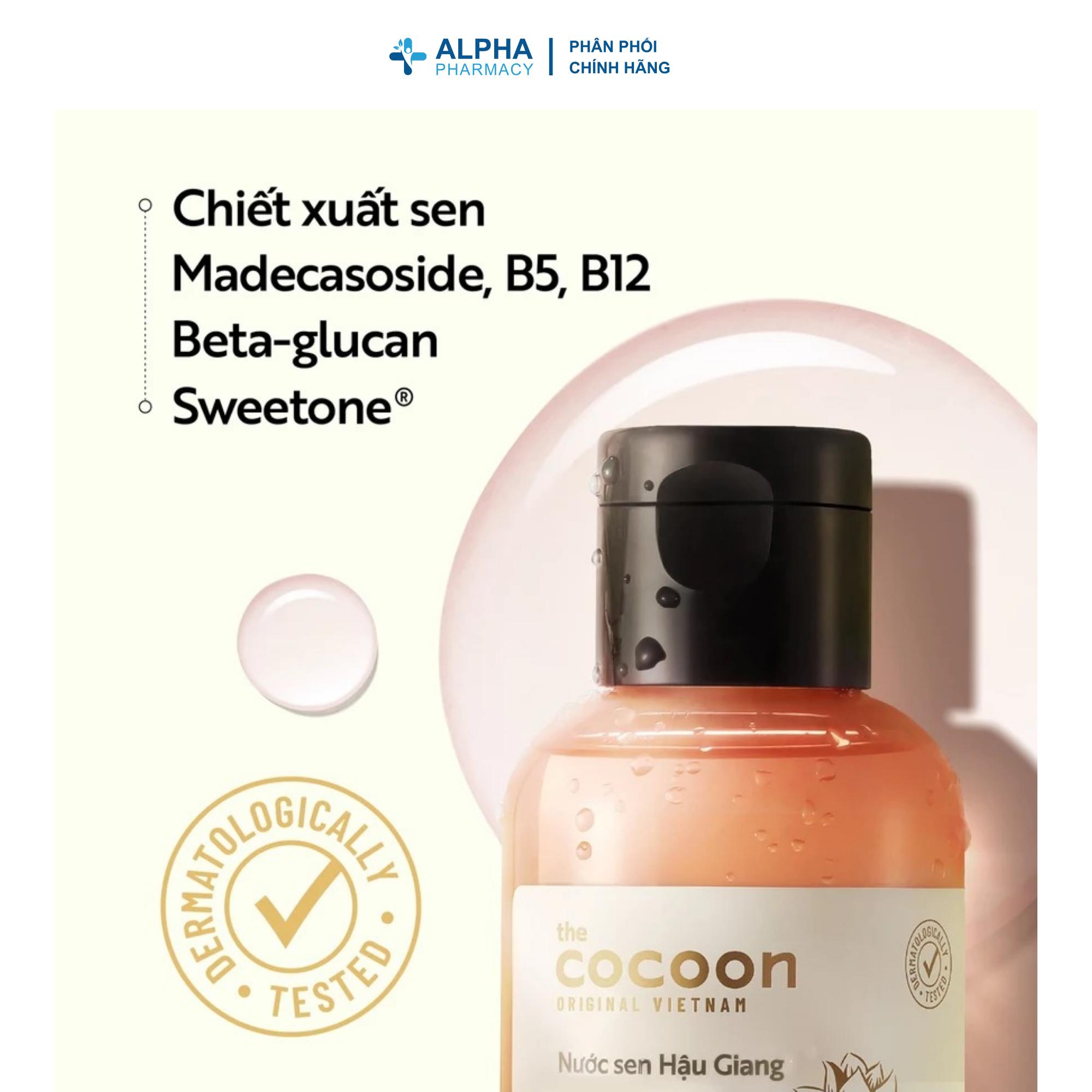 Nước Cân Bằng Cocoon Sen Hậu Giang Làm Dịu Da Nhạy Cảm – 310ml - Image 2