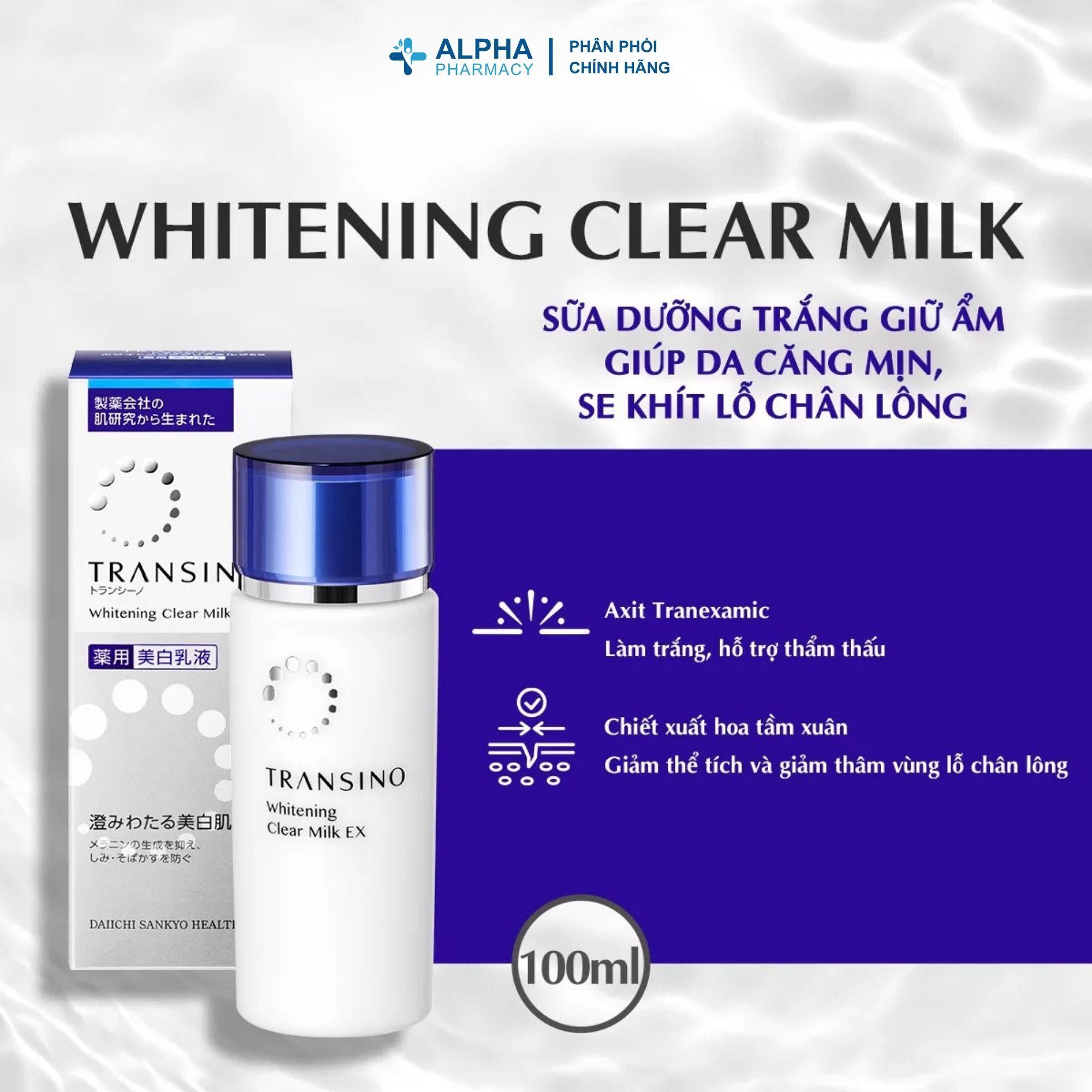 Sữa Dưỡng Transino EX Dưỡng Trắng, Làm Mịn Da – 100ml - Image 4