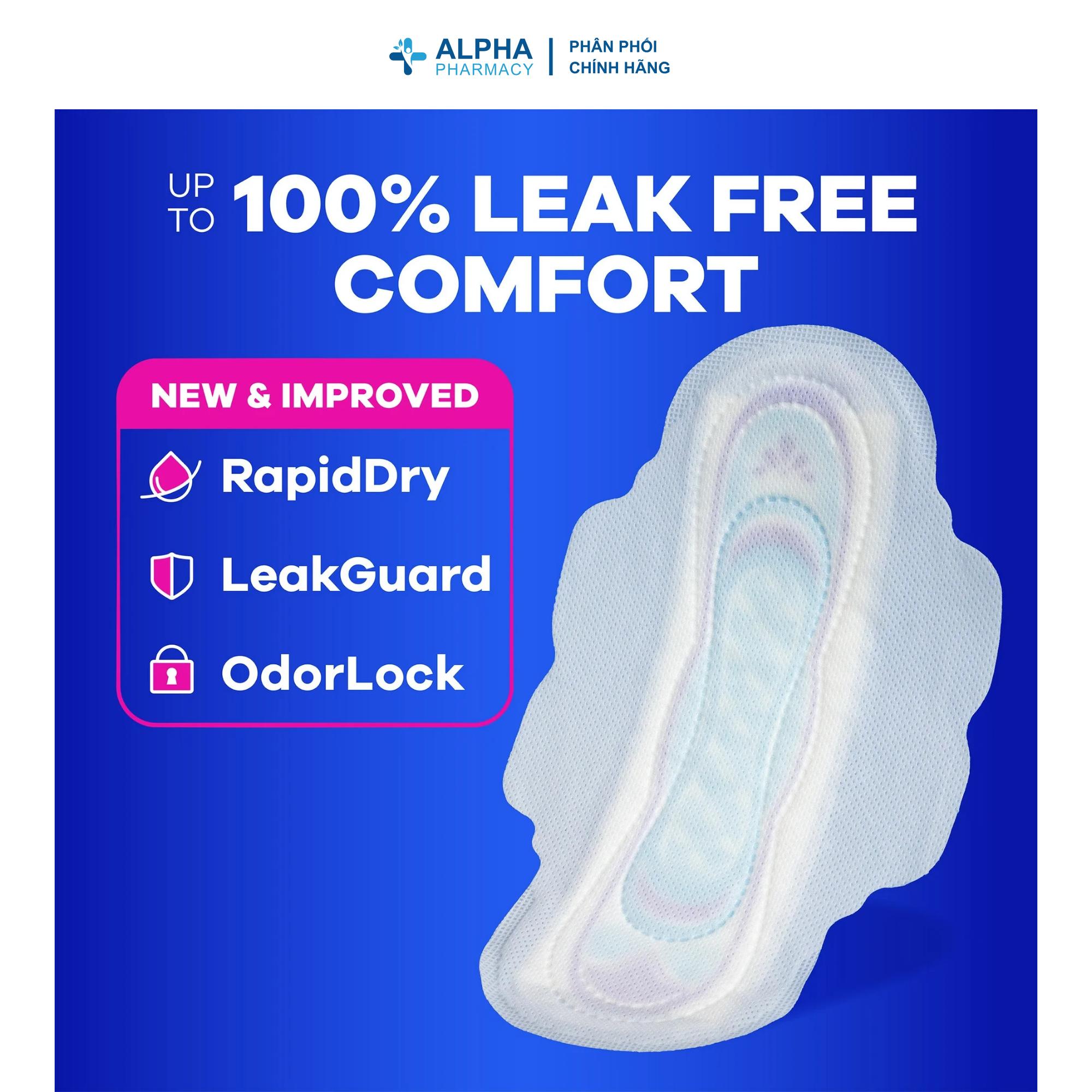 Băng Vệ Sinh Siêu Mỏng Có Cánh Always Ultra Thin Size 2 Long Super Không Mùi - Image 2