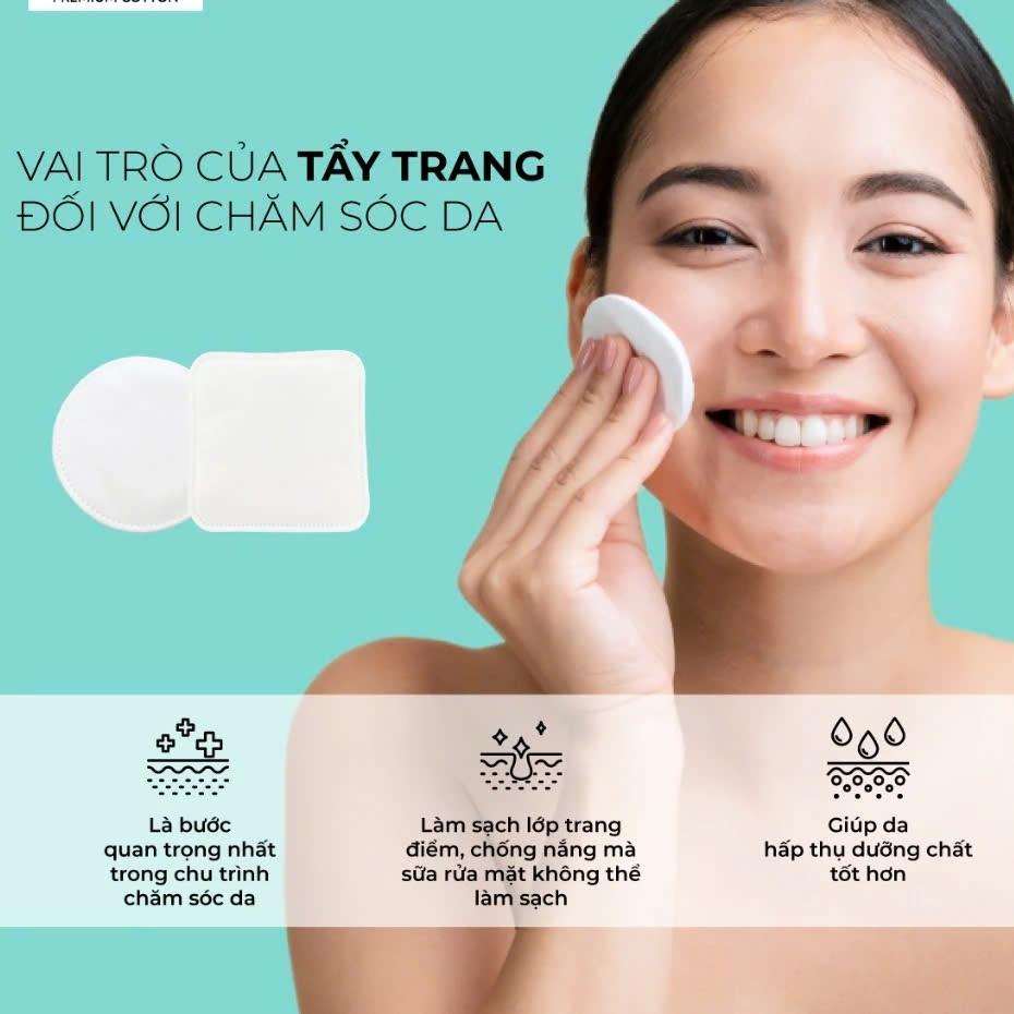 Bông Tẩy Trang La Soirée 100% Cotton Siêu Dai & Mềm Mịn Gói Đơn - Image 5