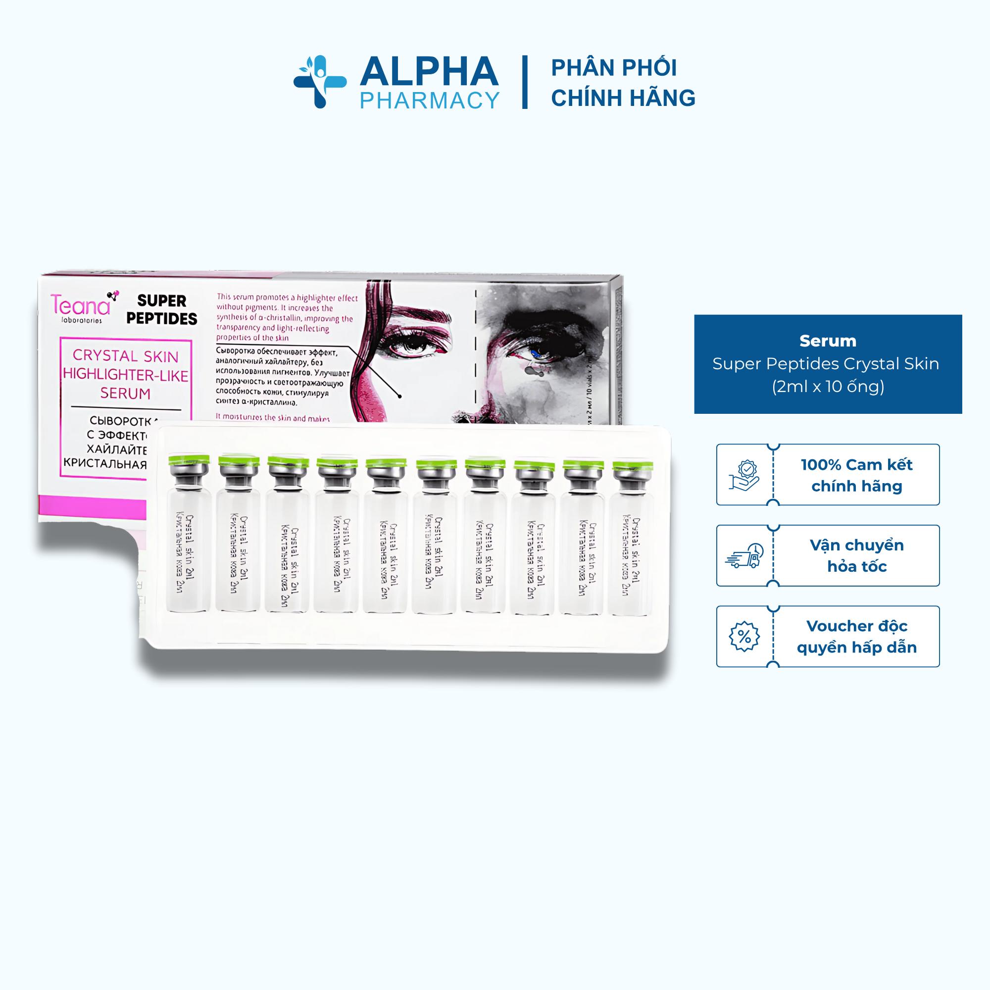 Serum Teana Super Peptides Circular Facelift Tăng Cường Căng Da & Nâng Cơ - 20ml (2ml x 10 ống)