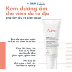 Alternative view of Kem Dưỡng Ẩm Avene Xeracalm A.D Lipid - Replenishing Chuyên Sâu Dành Cho Da Khô Và Da Nhạy Cảm - 200ml