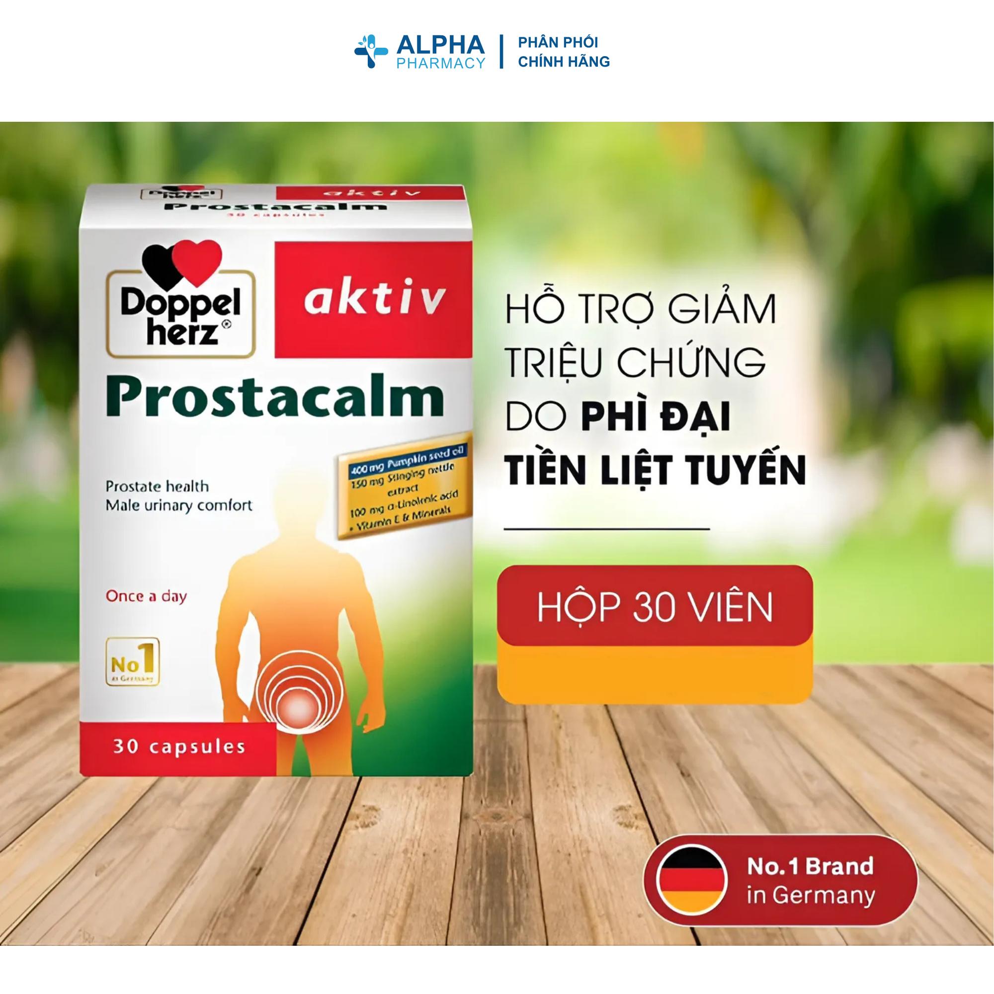 Viên Uống Doppelherz Prostacalm Hỗ Trợ Sức Khỏe Tuyến Tiền Liệt, Cải Thiện Tiểu Tiện – Hộp 30 Viên - Image 3
