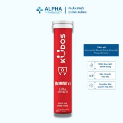 Viên Sủi Tăng Cường Gấp Đôi Khả Năng Miễn Dịch Kudos Immunity Boost, Extra Strength (Tuýp 20 viên)
