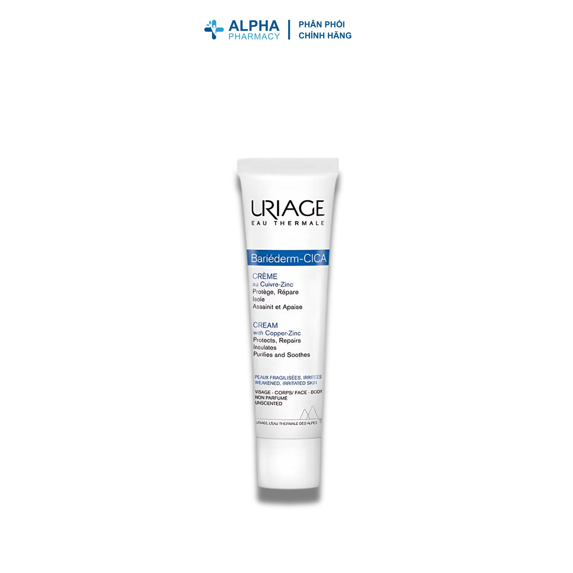 Kem Dưỡng Uriage Bariéderm Cica Crème Với Đồng Kẽm Làm Dịu, Lành & Phục Hồi Da – 15ml/40ml - Image 4