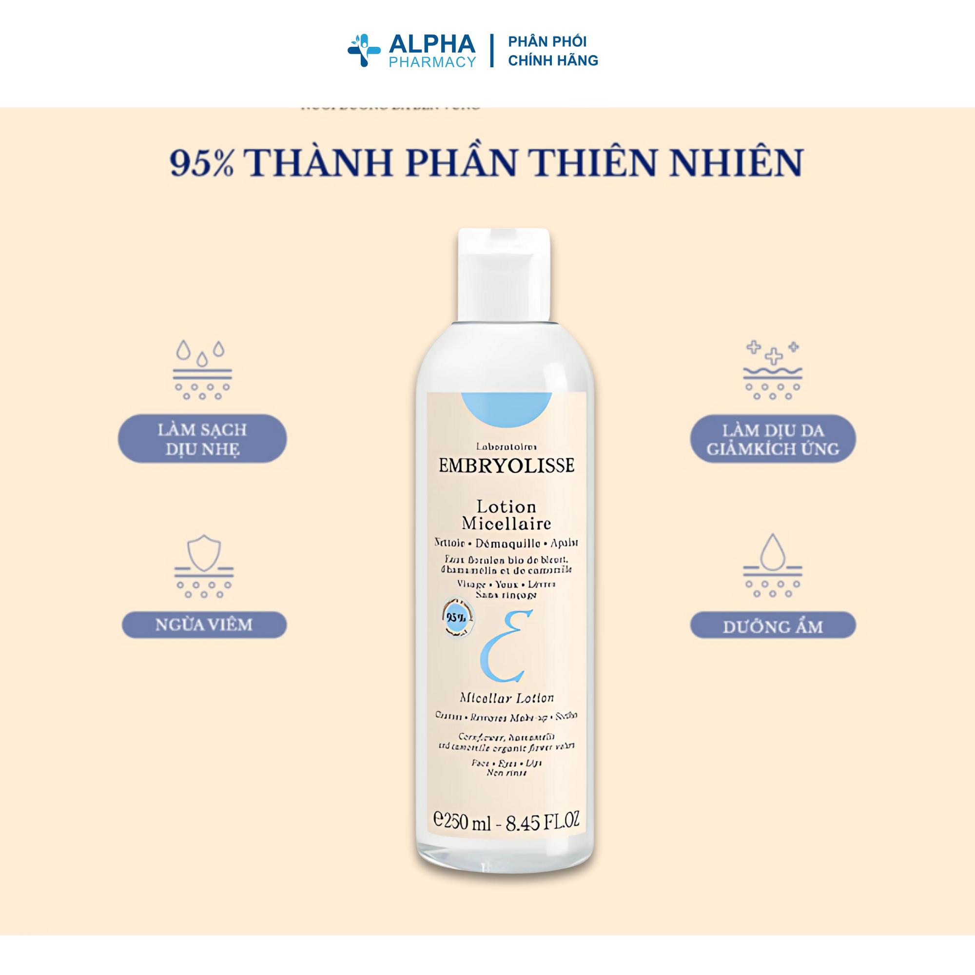 Nước Tẩy Trang Embryolisse Lotion Micellaire Chiết Xuất Cây Phỉ - 250ml - Image 2