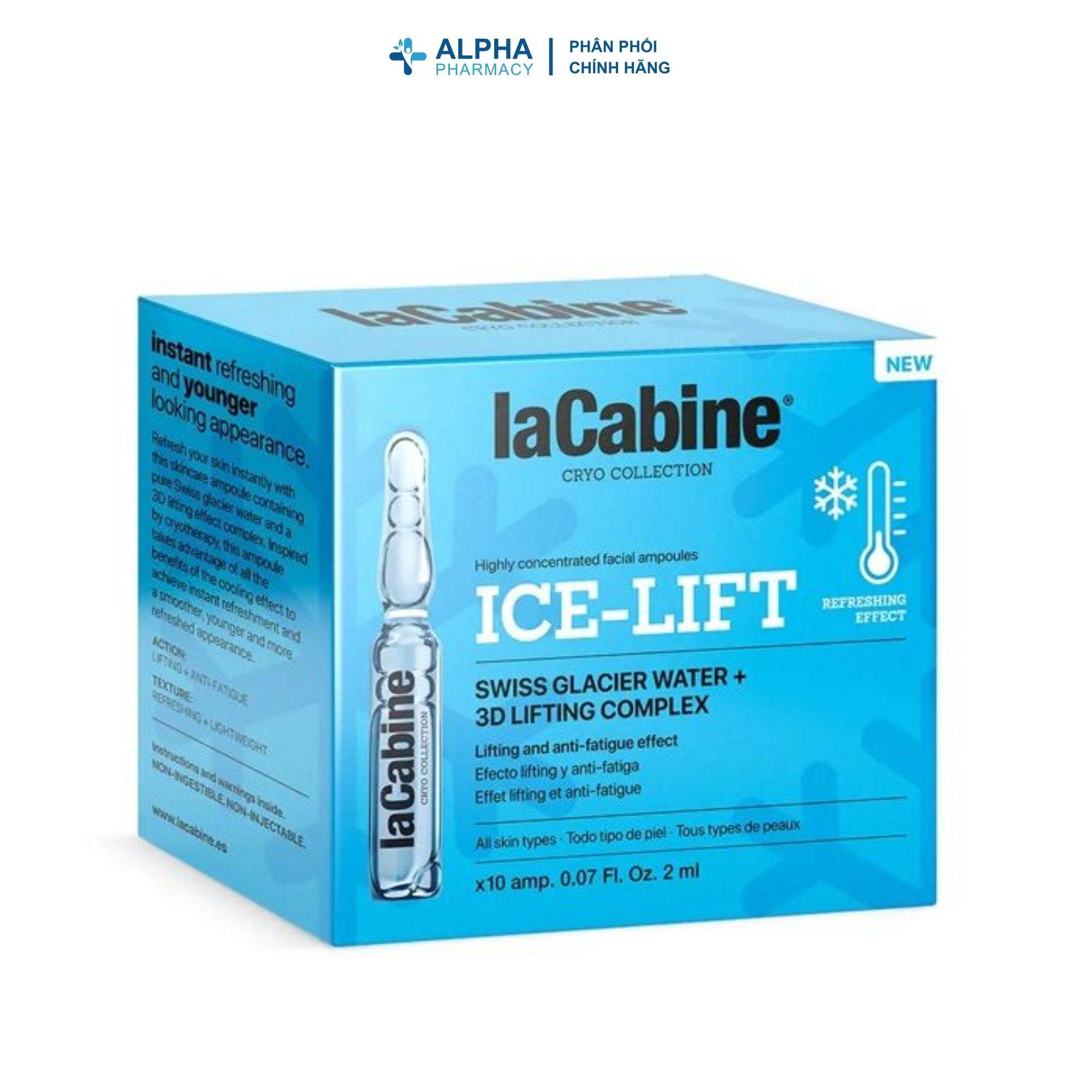 Tinh Chất LaCabine Ice-Lift Ampoules Nâng Cơ, Căng Mịn Da – Hộp 10 Ống x 2ml - Image 2