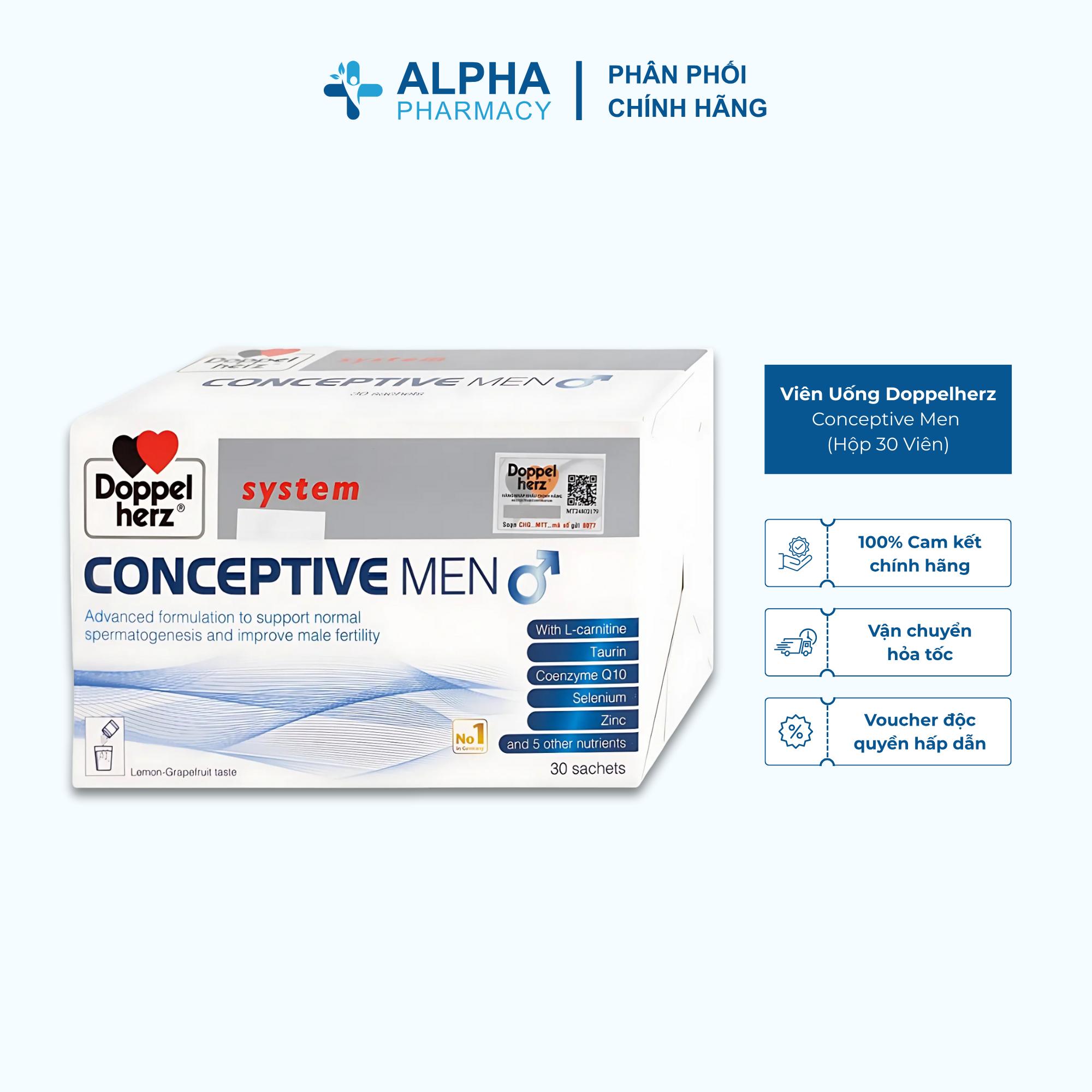 Viên Uống Doppelherz Conceptive Men Bổ Sung Vitamin Và Khoáng Chất – Hộp 30 Viên