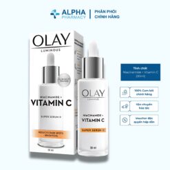Tinh Chất Olay Luminous Niacinamide + Vitamin C Giúp Da Sáng Khỏe Mờ Thâm Mụn - 30ml
