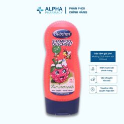 Sữa Tắm Gội 2in1 Cho Bé Bubchen Hương Quả Mâm Xôi Dịu Nhẹ – 230ml