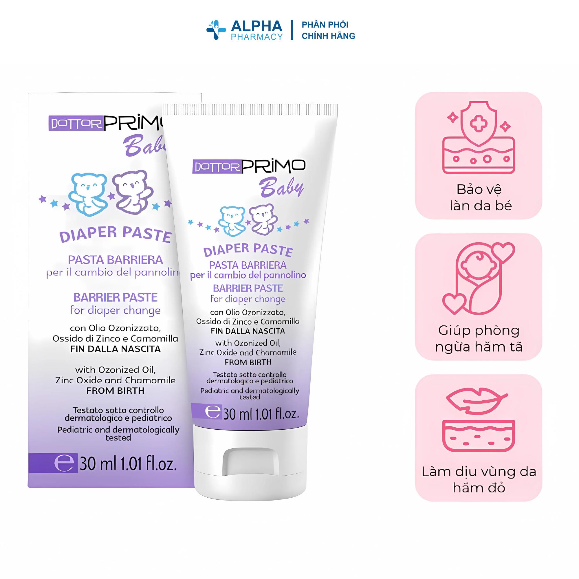 Kem Bôi Hăm DottorPrimo Diaper Paste Làm Dịu Vùng Mông Cho Bé - 30ml - Image 4