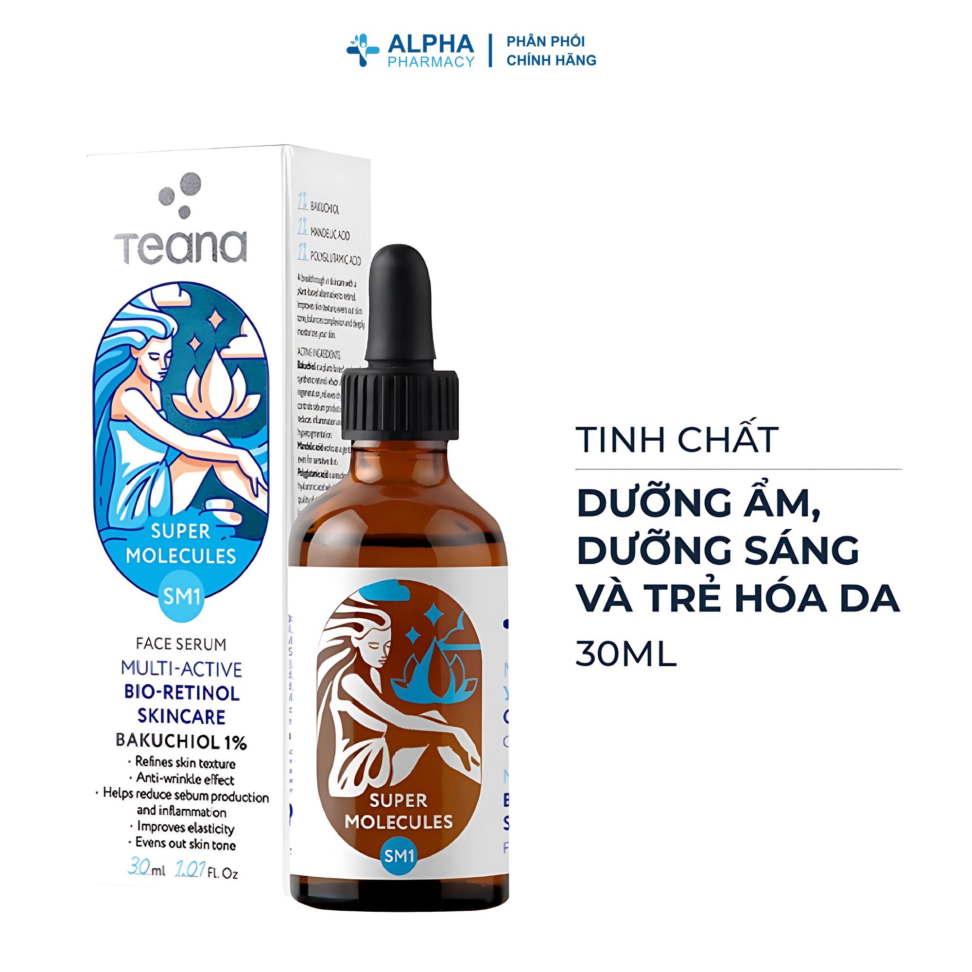 Serum Teana 1% Bakuchiol SM1 Super Molecules Multi-Active Bio-Retinol dưỡng ẩm, làm sáng và trẻ hóa da - 30ml - Image 2