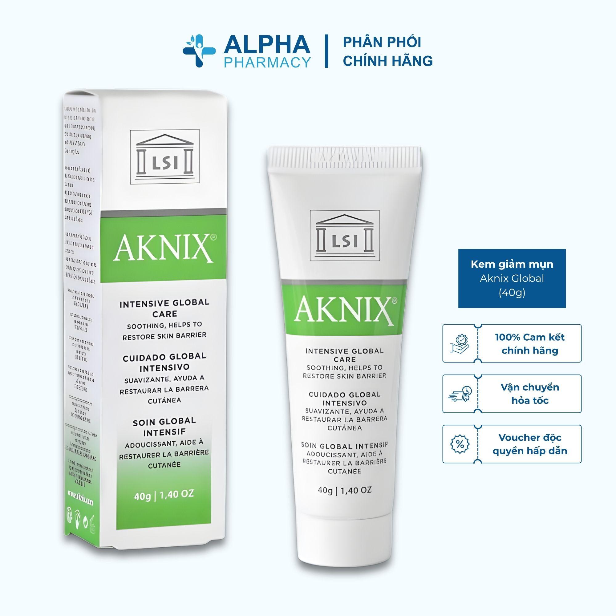 Kem Giảm Mụn Viêm Aknix Global Giúp Làm Giảm Sưng Đỏ, Ngừa Thâm Mụn – 40g