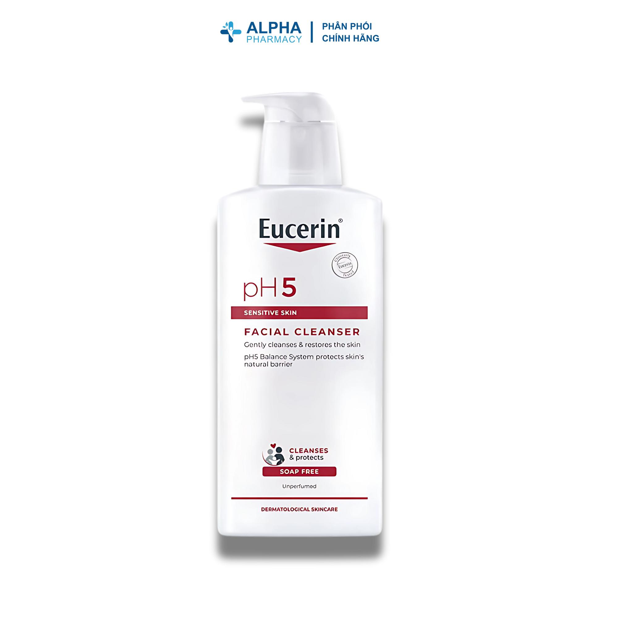 Sữa Rửa Mặt Eucerin PH5 Facial Cleanser Cho Da Nhạy Cảm - 100ml/400ml - Image 6