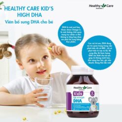 Alternative view of Viên Uống Kids High Strength DHA Healthy Care Bổ Sung DHA Cho Trẻ Từ 4 Tháng+ - Lọ 60 Viên