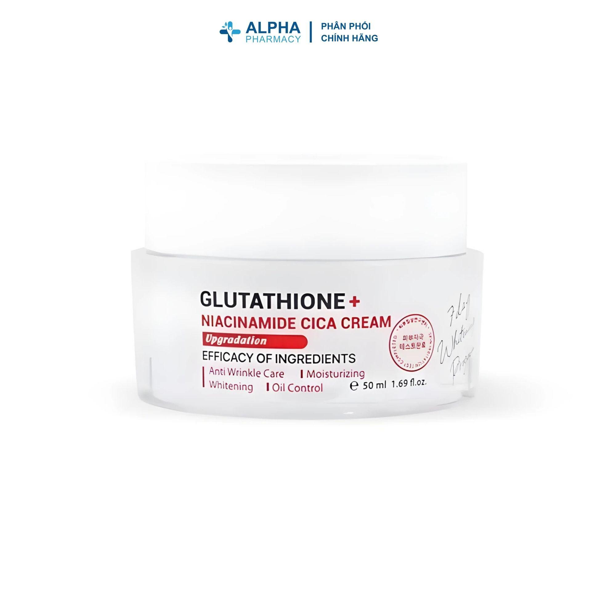 Kem Dưỡng Trắng Angel's Liquid Glutathione+ Niacinamide Cica Cream - 50ml - Image 2