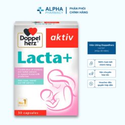 Viên Uống Doppelherz Lacta+ Hỗ Trợ Lợi Sữa Cho Mẹ Sau Sinh – Hộp 30 Viên