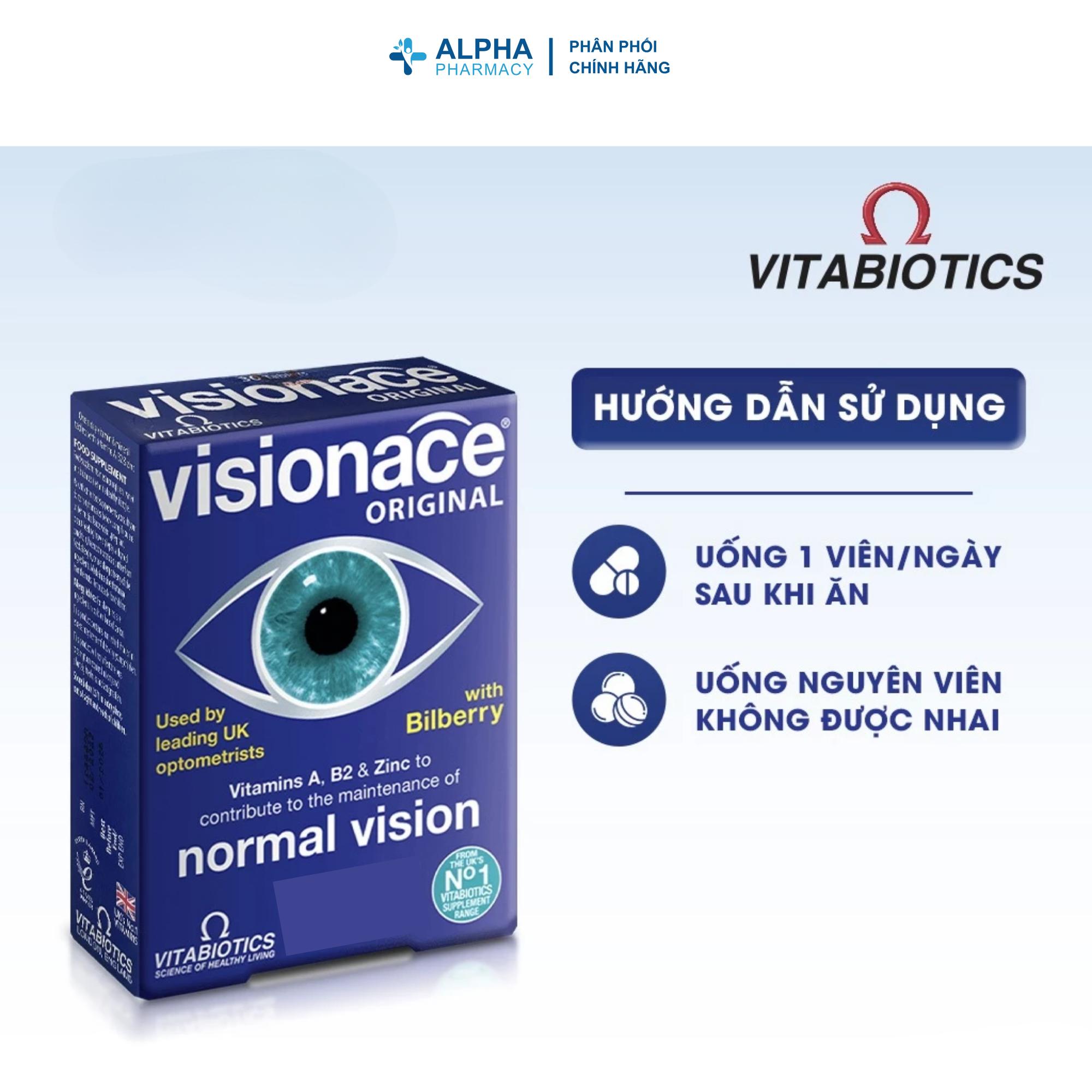 Viên Uống Vitabiotics Visionace Hỗ Trợ Thị Lực Và Làm Chậm Lão Hóa Mắt – Hộp 30 Viên - Image 4