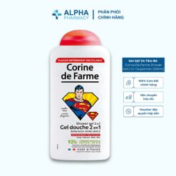 Gel Gội Và Tắm Bé Corine De Farme Shower Gel 2 In 1 Superman Hương Gỗ – 300ml