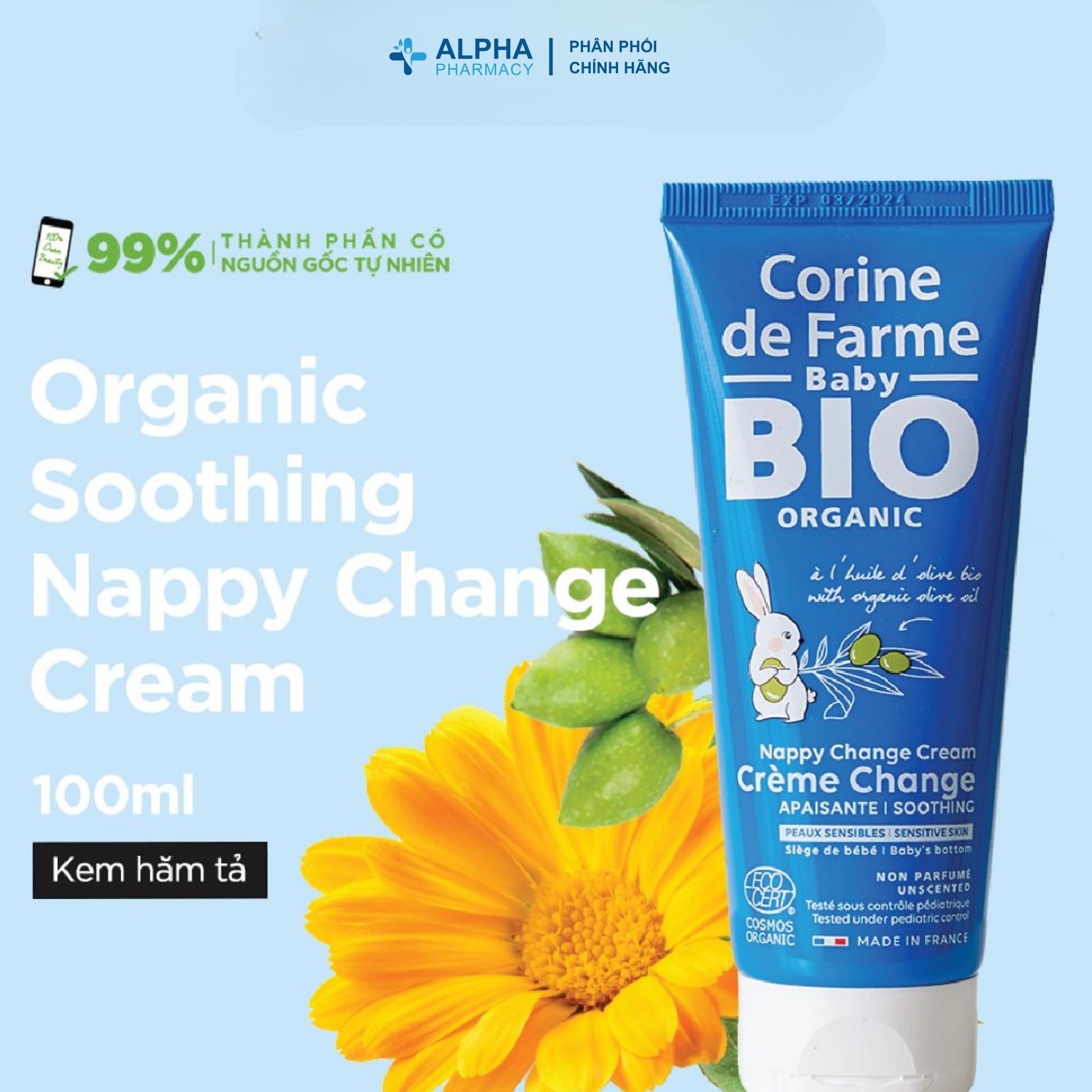 Kem Hăm Tã Hữu Cơ Corine De Farme Organic Soothing Nappy Change Cream – 100ml - Image 2