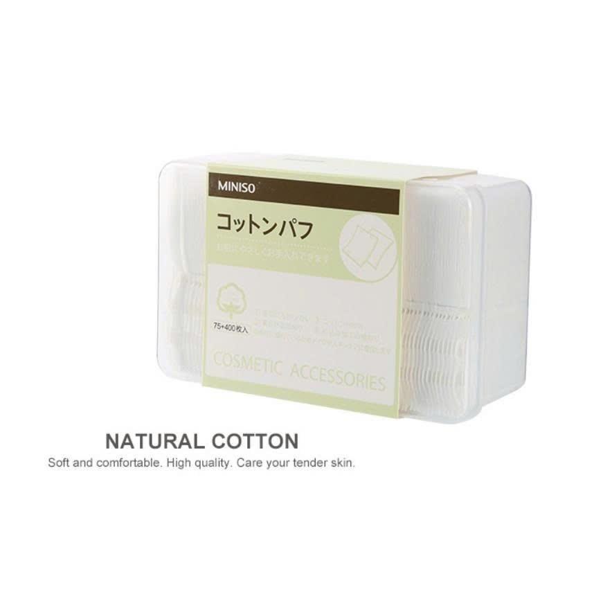 Bông Tẩy Trang Miniso Nhật Bản Cao Cấp 475 Miếng - Gói Đơn - Image 5