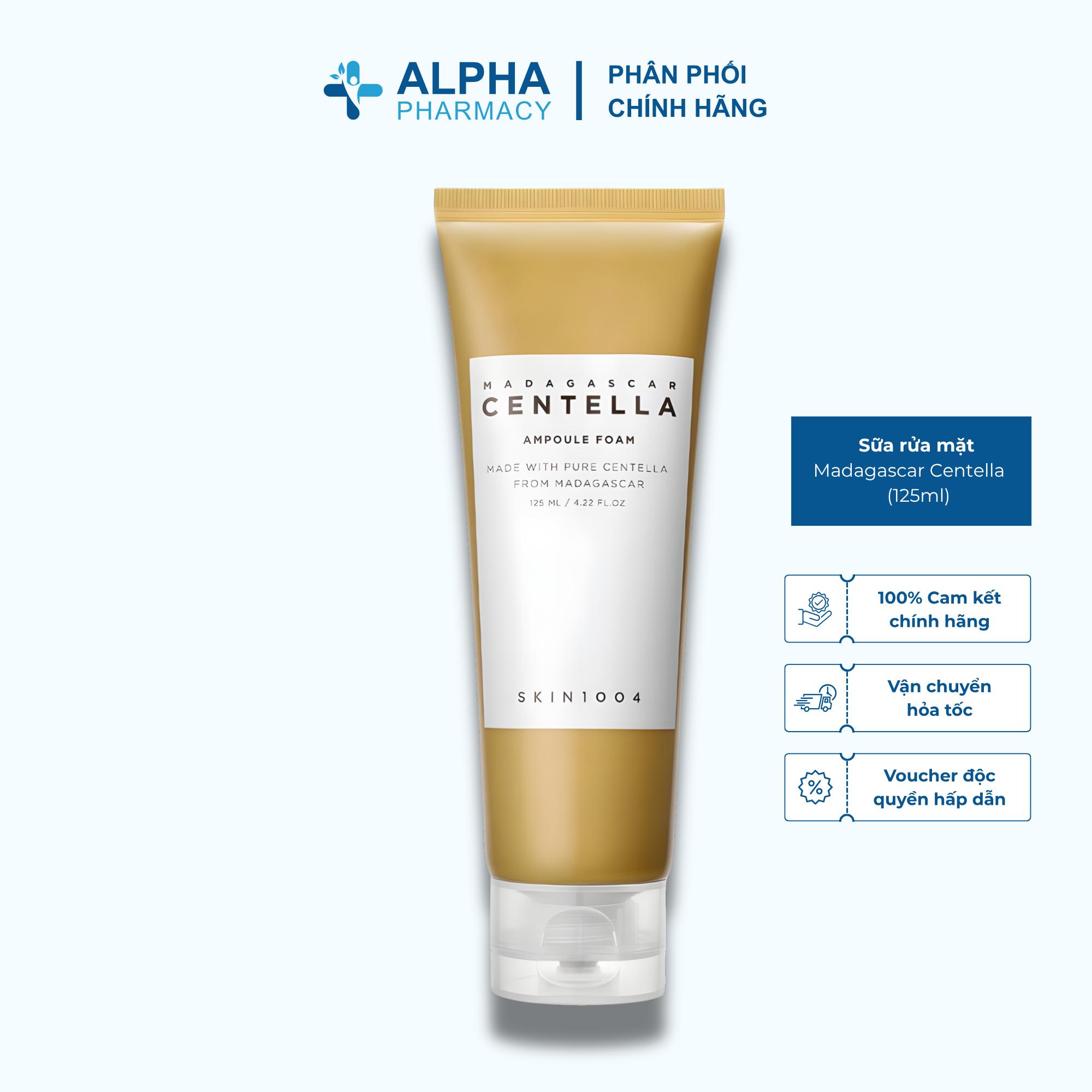 Sữa Rửa Mặt Madagascar Centella Ampoule Foam Dưỡng Ẩm Và Làm Sạch Da Skin1004 - 125ml