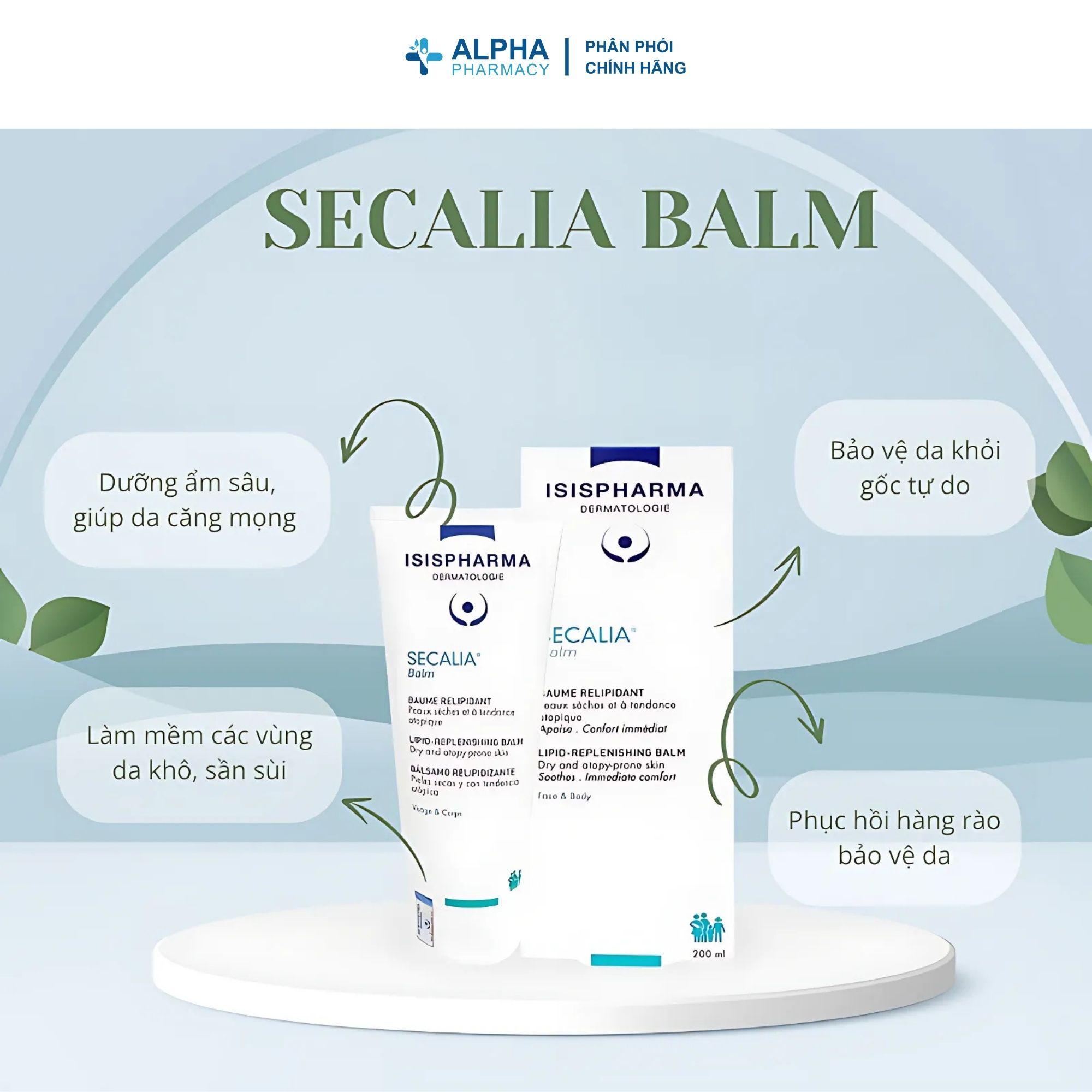 Kem Dưỡng Ẩm Isis Pharma Secalia Balm Giúp Dưỡng Da, Chống Khô Da – 200ml - Image 3
