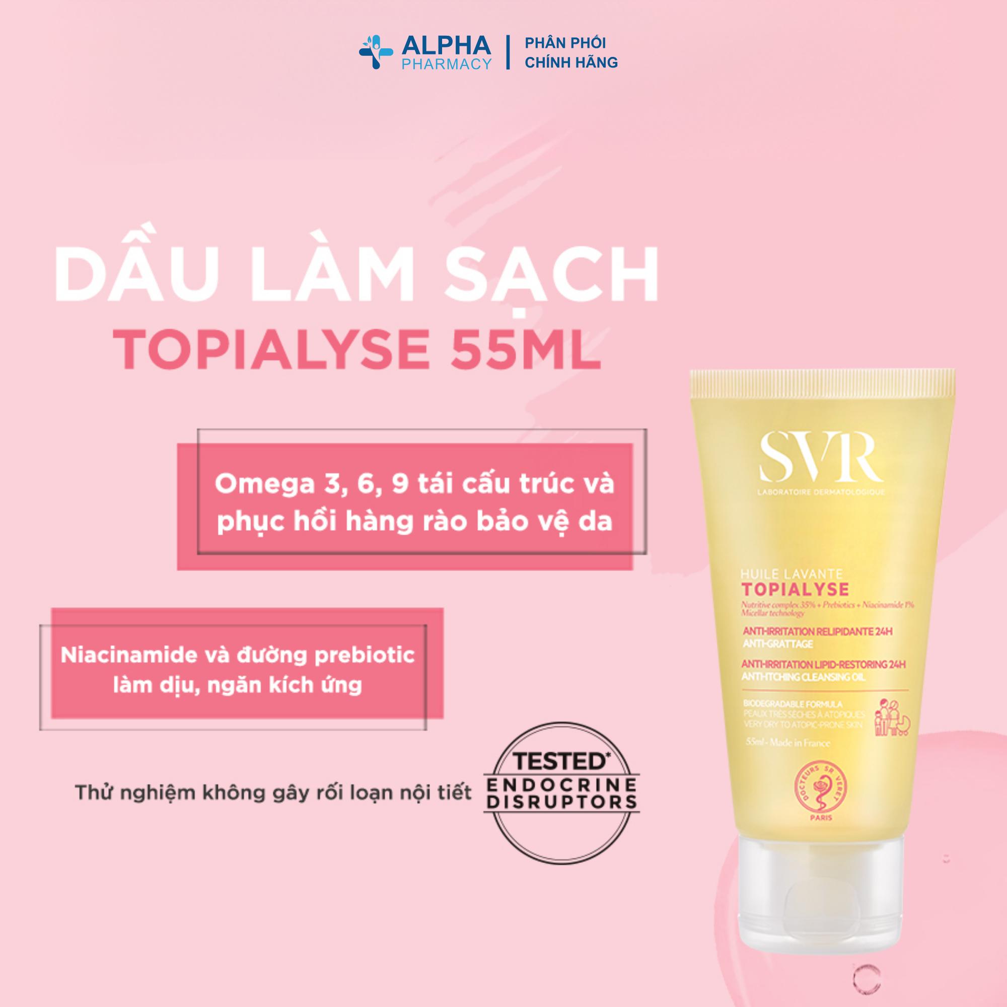 Dầu Tắm SVR Topialyse Huile Lavante Làm Sạch & Làm Dịu Da – 55ml/200ml - Image 2