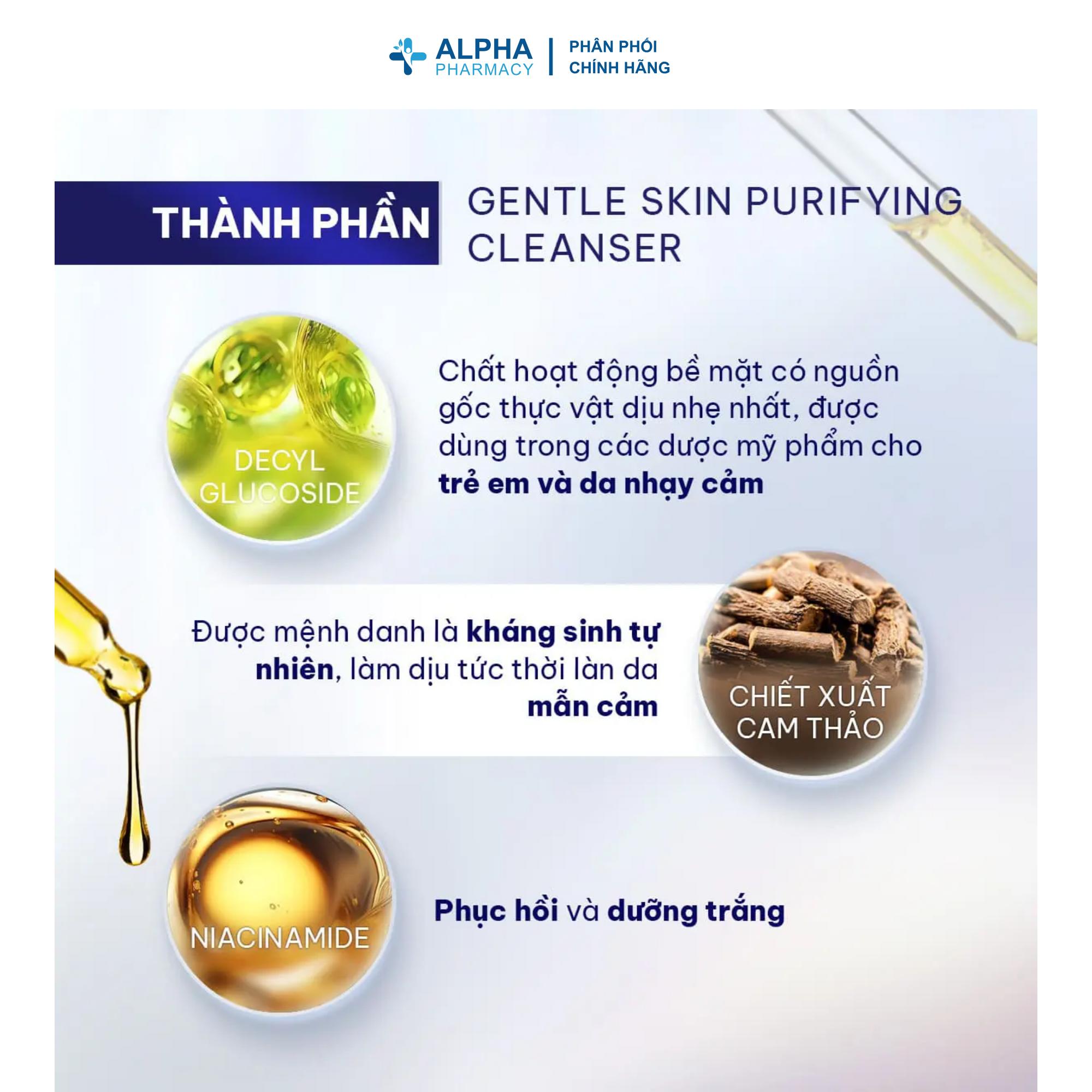 Sữa Rửa Mặt Demodexlab Gentle Skin Purifying Cleanser - Làm Sạch Dịu Nhẹ & Thanh Lọc Da - 100ml - Image 3