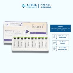 Serum Teana N4 Snow Queen 5 Minutes Line Làm Dịu Da & Làm Sáng Tông Màu Da - 20ml (2ml x 10 ống)