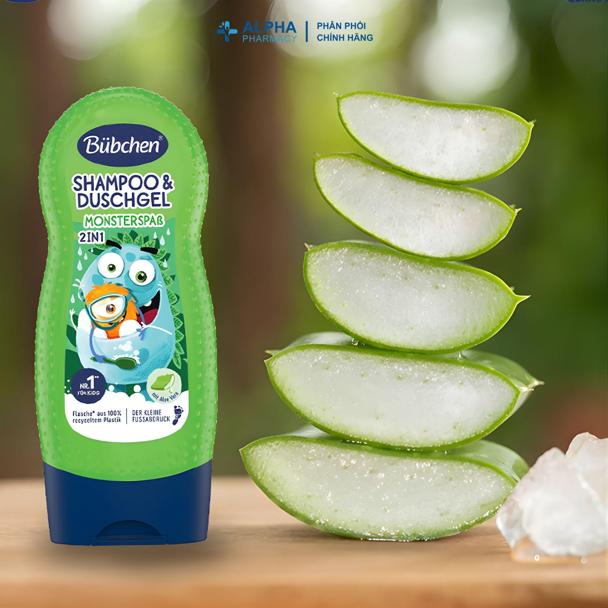 Sữa Tắm Gội Cho Bé Bubchen Shampoo & Duschgel Monster Fun Hương Thơm Dễ Chịu – 230ml - Image 5