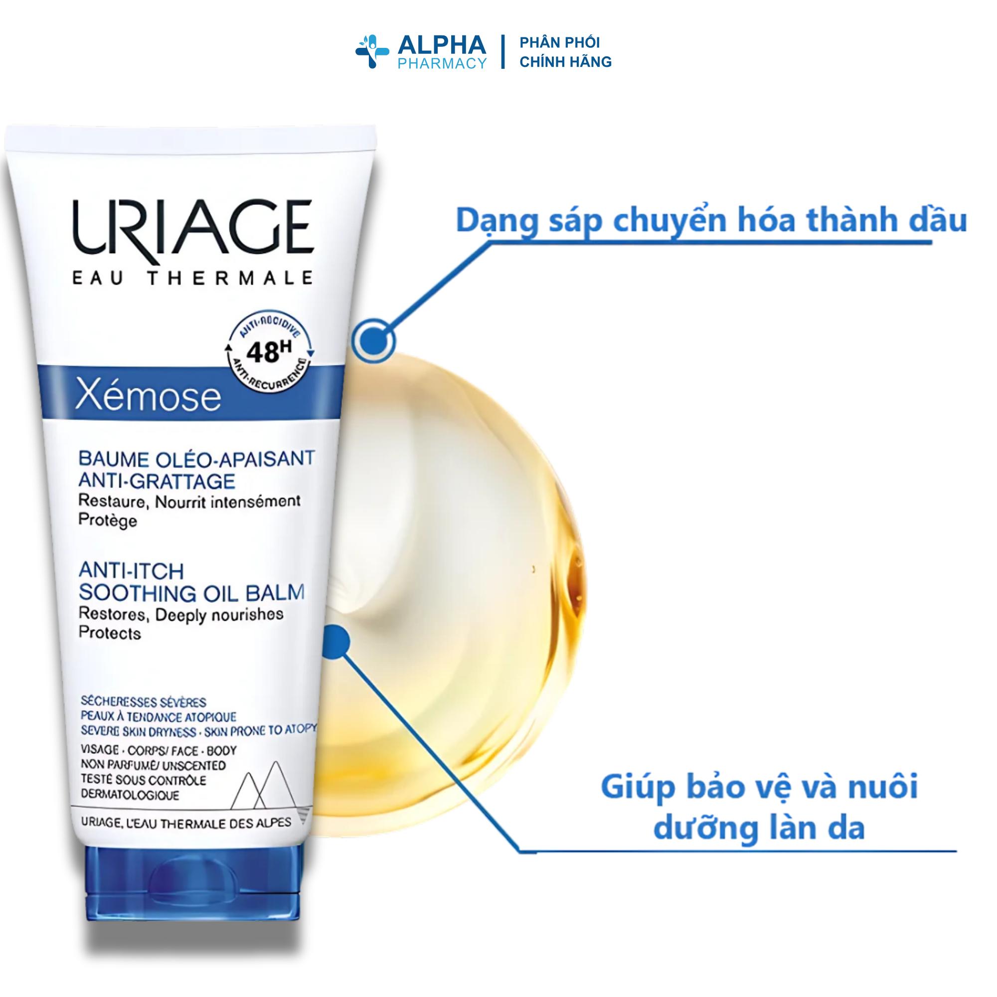 Dầu Sáp Dưỡng Uriage Xémose Baume Oléo-Apaisant Hỗ Trợ Viêm Da Cơ Địa & Da Rất Khô – 50ml/200ml - Image 2