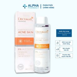 Nước Tẩy Trang Decumar Advanced Làm Sạch Sâu, Giảm Bã Nhờn Cho Da Mụn – 150ml