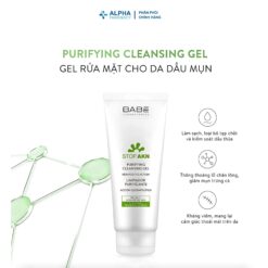 Alternative view of Sữa Rửa Mặt Cho Da Dầu Mụn Babé Stop Akn Purifying Cleansing Gel - 200ml
