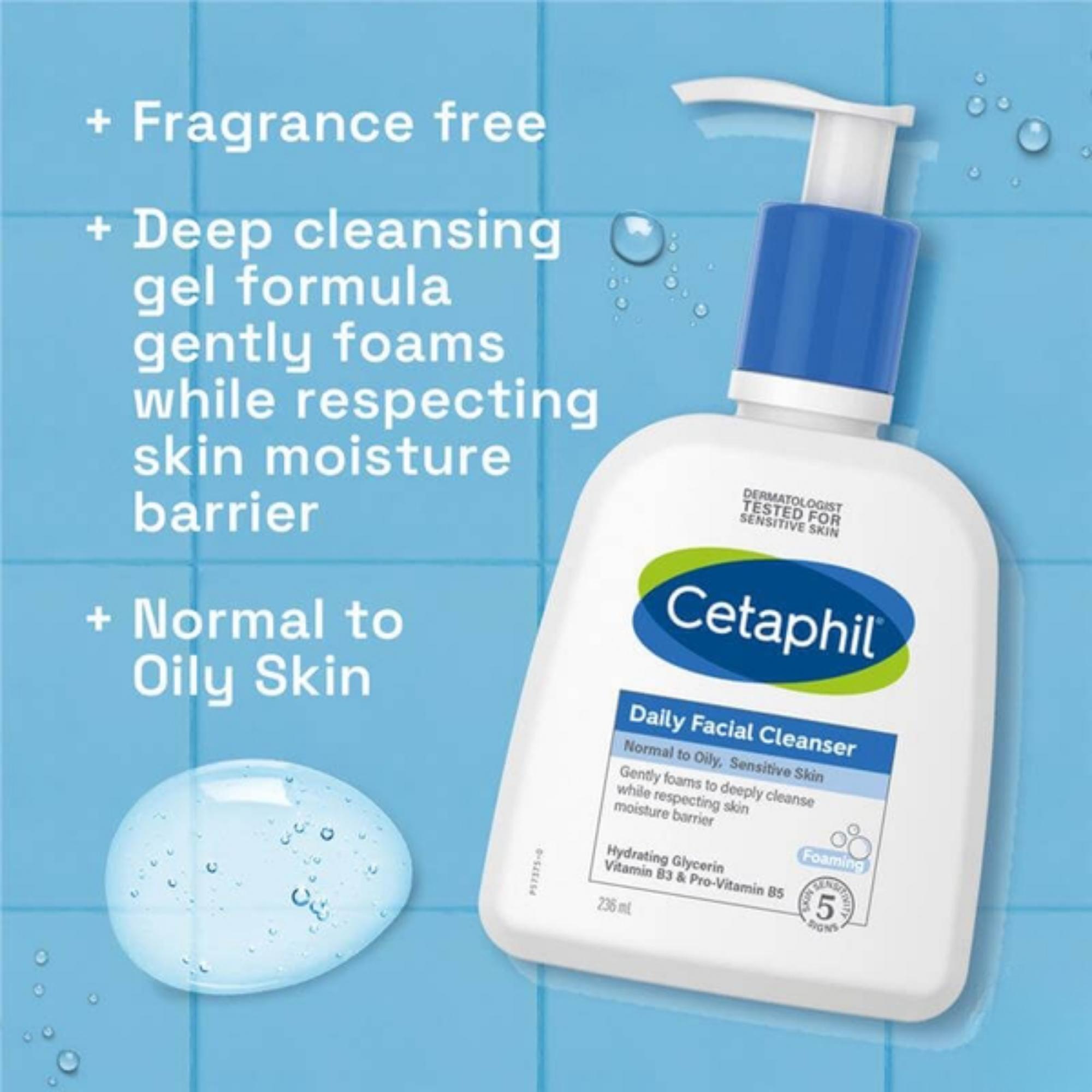 Sữa Rửa Mặt Cetaphil Oily Skin Cleanser Kiểm Soát Dầu, Ngăn Ngừa Mụn - 125ml/500ml - Image 2