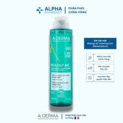 Gel Rửa Mặt Dịu Nhẹ Dành Cho Da Dầu Mụn A-Derma Biology AC Cleansing Foam Gel - 100ml/200ml